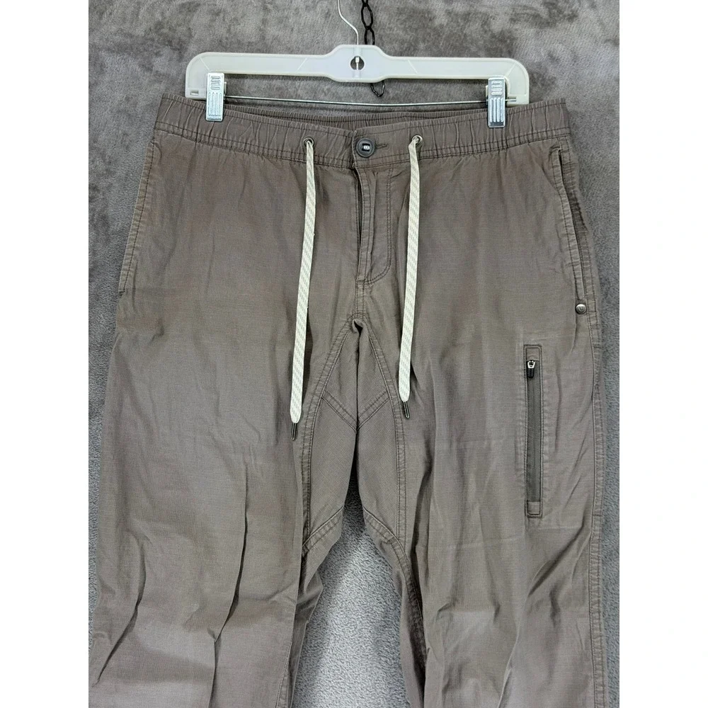 Vuori Ripstop Climber Pant Mens Large V412 Dark Oregano Tapered EUC